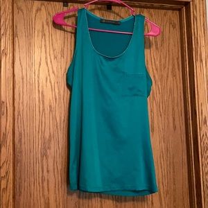 Teal dress tank